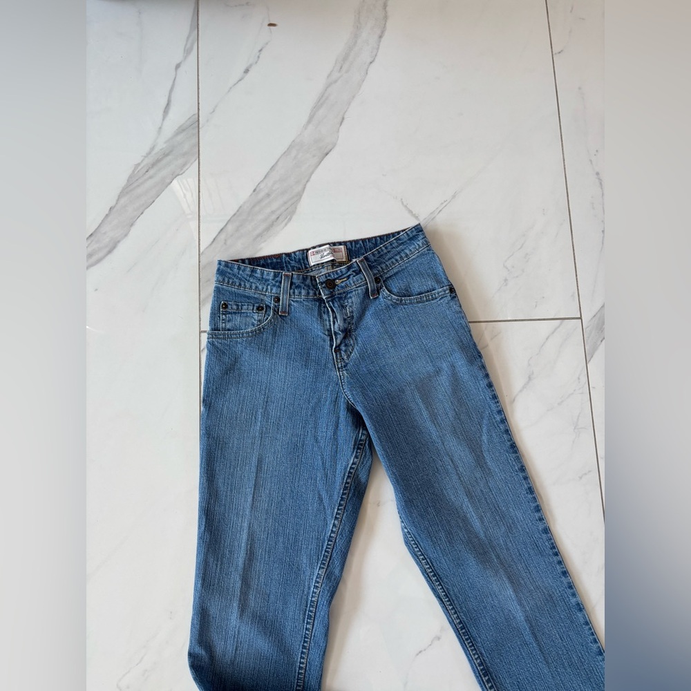 Signature by Levi Strauss  Women's Straight Leg Blue Jeans - Picture 4 of 7